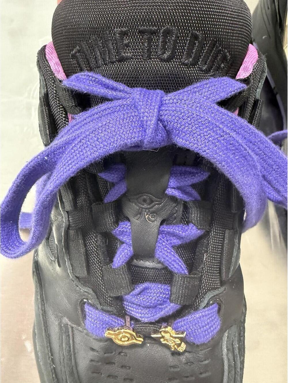 adidas x Yu-Gi-Oh! Men’s Low Top Lace-Up Sneakers Black Purple - Picture 9 of 13